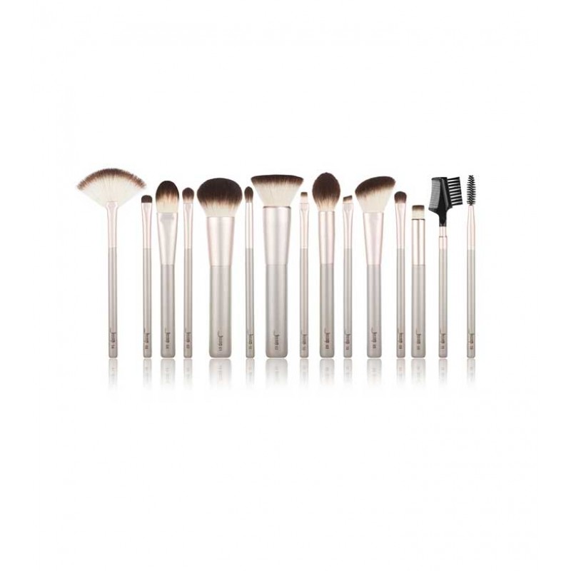 Jessup Beauty - 15 pcs Brush Set - T255: Champagne...